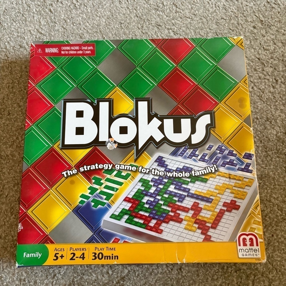 BLOKUS GAME RARE Full Size Edition Mattel Strategy Colorful